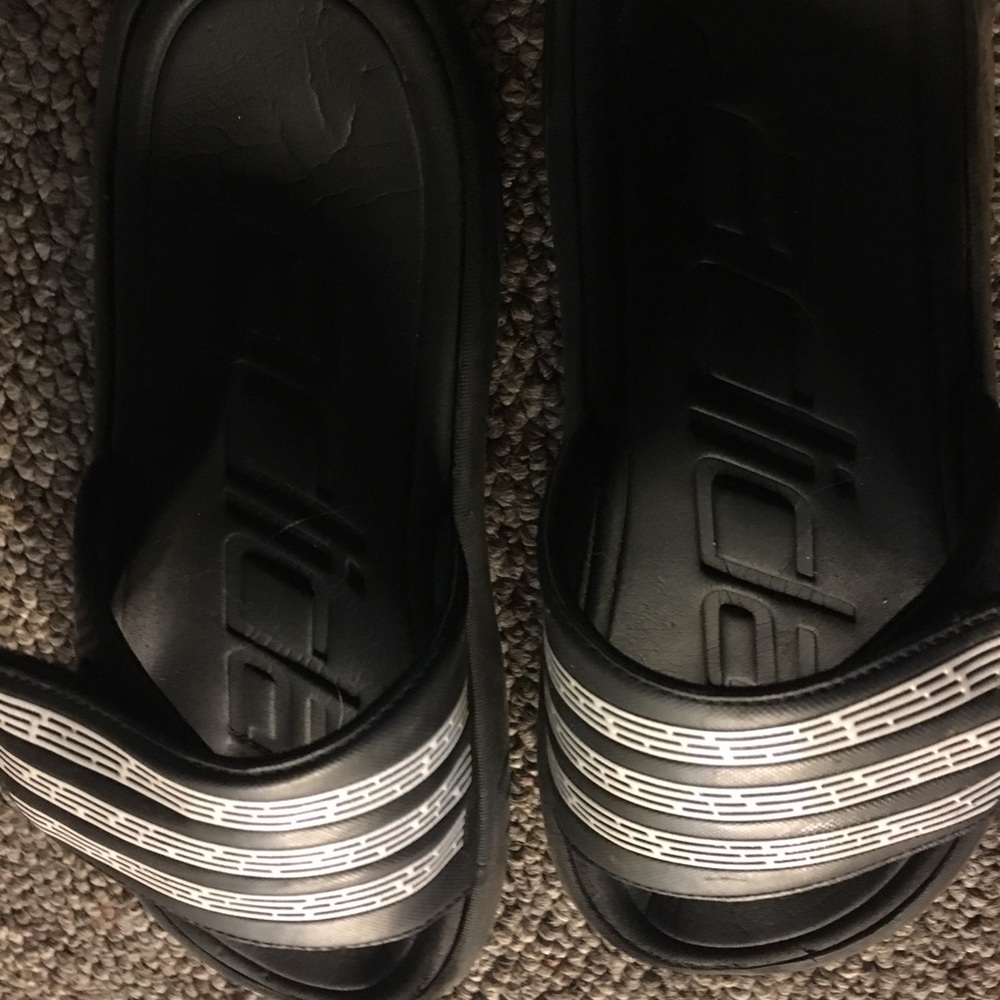 Adidas Velcro Striped Sandals - Used $13